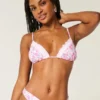 Triangelbikinitop met ruches Triangelbikinitop met ruches