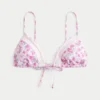 Triangelbikinitop met ruches Triangelbikinitop met ruches