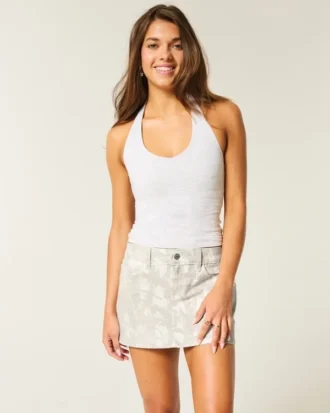 Twill camouflage minirok
