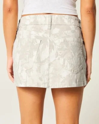 Twill camouflage minirok