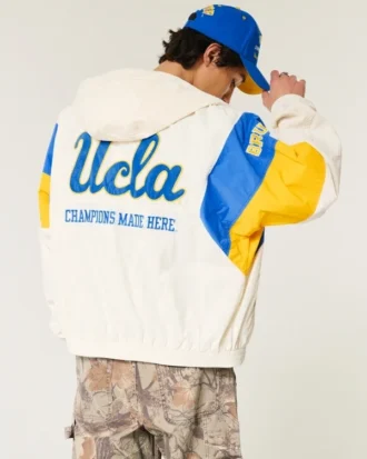 UCLA Bruins windjack met capuchon en print