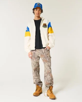 UCLA Bruins windjack met capuchon en print