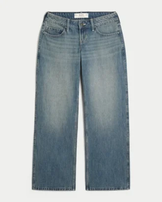Ultra laag model donkere baggy jeans