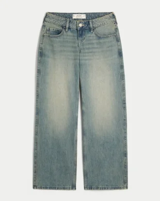 Ultra laag model, medium wassing, baggy jeans