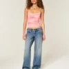 Ultra laag uitgesneden donkere baggy jeans Ultra laag uitgesneden donkere baggy jeans