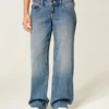 Ultra laag uitgesneden donkere baggy jeans Ultra laag uitgesneden donkere baggy jeans