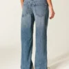 Ultra laag uitgesneden donkere baggy jeans Ultra laag uitgesneden donkere baggy jeans