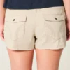 Ultra laag uitgesneden kaki twill minishort Ultra laag uitgesneden kaki twill minishort
