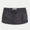 Ultra laag uitgesneden twill micro minirok Ultra laag uitgesneden twill micro minirok