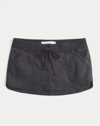 Ultra laag uitgesneden twill micro minirok