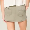 Ultra laag uitgesneden twill micro minirok Ultra laag uitgesneden twill micro minirok