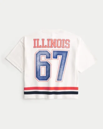 University of Illinois Fighting Illini grafisch voetbalshirt