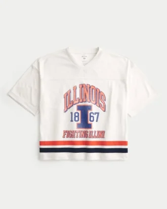 University of Illinois Fighting Illini grafisch voetbalshirt