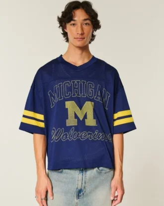 University of Michigan Wolverines grafisch voetbalshirt