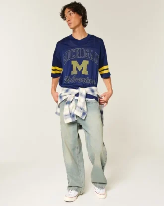 University of Michigan Wolverines grafisch voetbalshirt