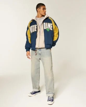 University of Notre Dame Fighting Irish grafisch windjack
