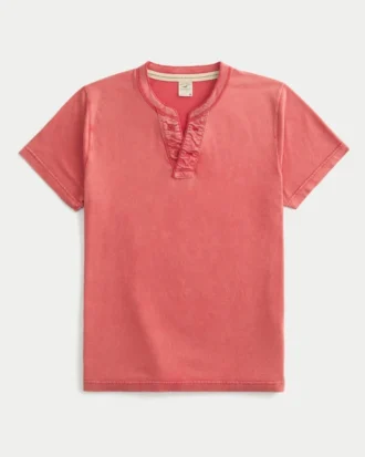 Vault Release Henley met korte mouwen