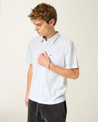Vault Release Seersucker Icon-shirt met korte mouwen