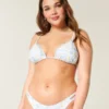 Versierde driehoekige bikinitop Versierde driehoekige bikinitop