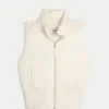 Y2K-vest met capuchon en rand van imitatiebont Y2K-vest met capuchon en rand van imitatiebont