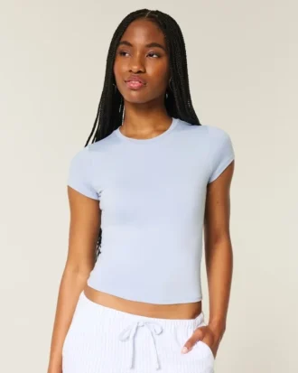 Zacht, stretch, naadloos baby-T-shirt