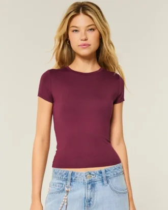 Zacht, stretch, naadloos baby-T-shirt