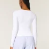 Zachte, stretch, naadloze stof Top met vierkante hals Zachte, stretch, naadloze stof Top met vierkante hals