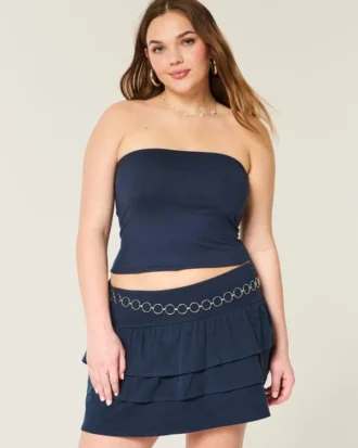 Zachte, stretch, naadloze tube top