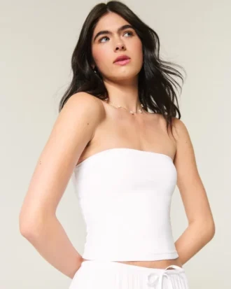 Zachte, stretch, naadloze tube top