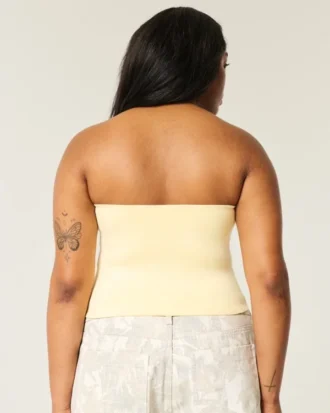Zachte, stretch, naadloze tube top