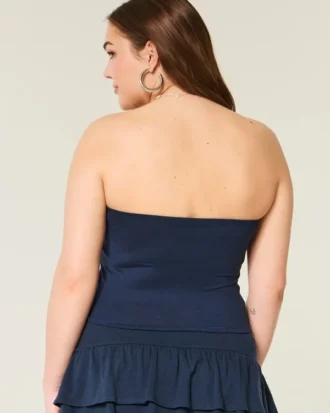Zachte, stretch, naadloze tube top