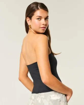 Zachte, stretch, naadloze tube top
