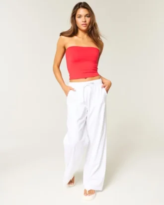 Zachte, stretch, naadloze tube top