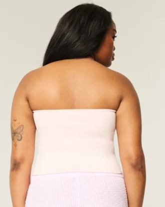 Zachte, stretch, naadloze tube top