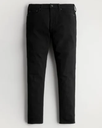 Zwarte, kleurvaste atletische skinny jeans
