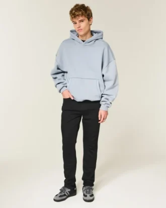 Zwarte, kleurvaste atletische skinny jeans