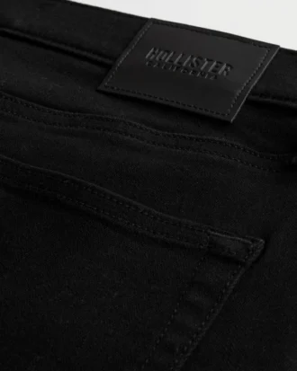 Zwarte, kleurvaste atletische skinny jeans