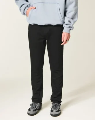 Zwarte, kleurvaste atletische skinny jeans