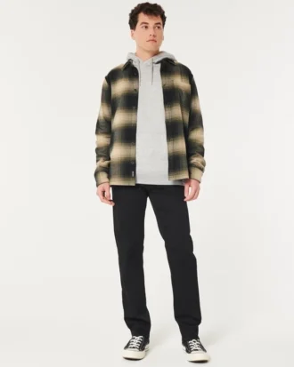 Zwarte, niet-vervagende slim straight jeans